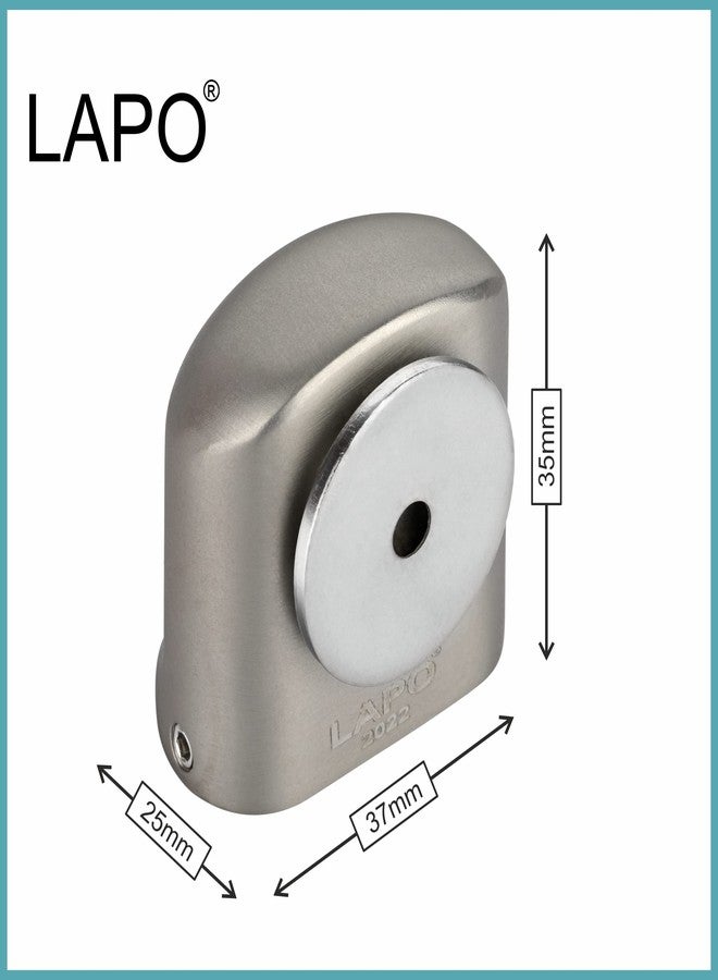 LAPO مانع باب مغناطيسي فاخر من لابو | مغناطيس باب أرضي للمنزل والمكتب والفندق | مزلاج باب مغناطيسي آمن بلمسة نهائية غير لامعة (موديل LM-01) - Image 5